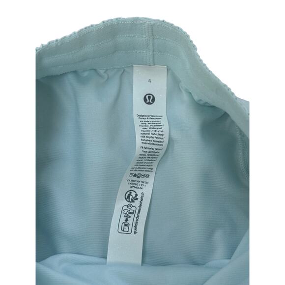 (4) NWT $68 Lululemon Pace Rival High-Rise Short 3" Mint Breeze - Picture 8 of 8